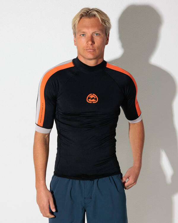 Spec Panel Short Sleeve Rash Vest