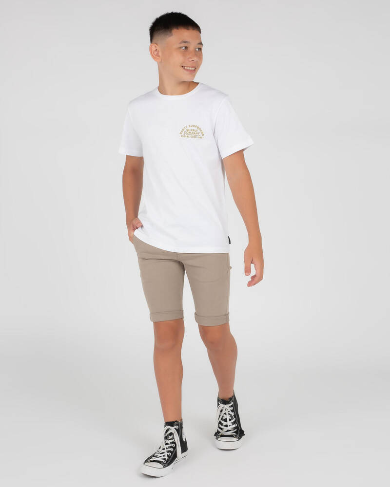 Rusty Boys' Golden Arch T-Shirt for Mens