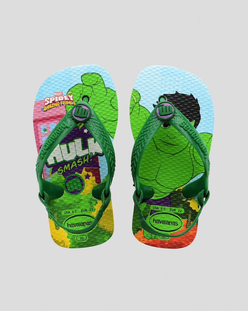Havaianas Toddlers' Marvel Hulk Thongs for Unisex