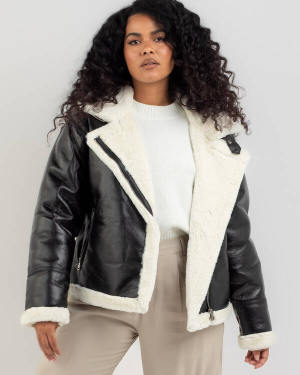 Newton Faux Leather Jacket