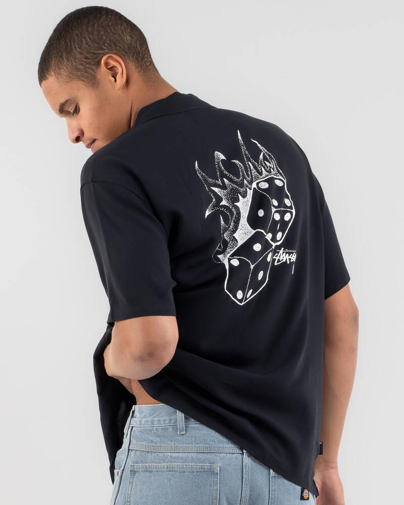Stussy Fire Dice Short Sleeve Shirt for Mens