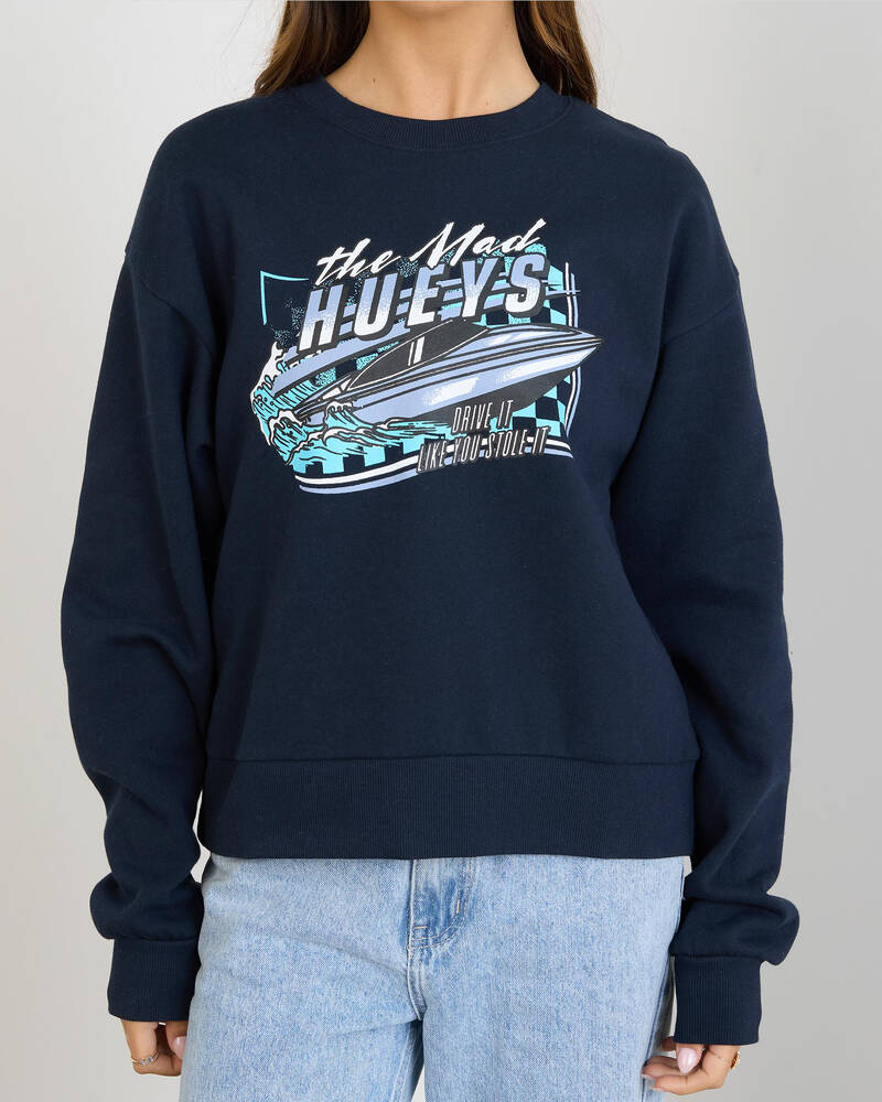 The Mad Hueys Drive It Like You Stole It Crewneck Sweatshirt for Womens
