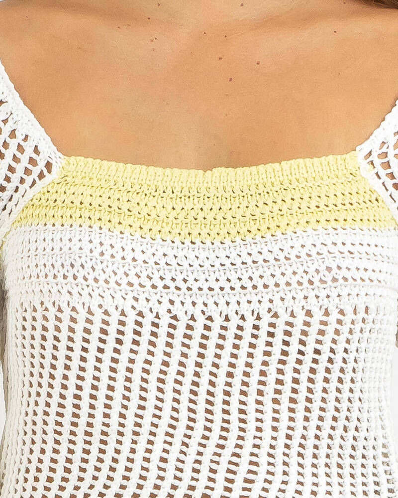 Mooloola Coachella Crochet Top for Womens
