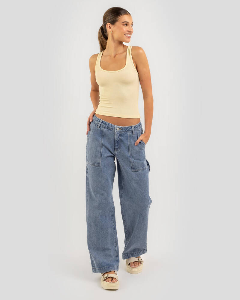 Rusty Billie Low Rise Carpenter Pants for Womens