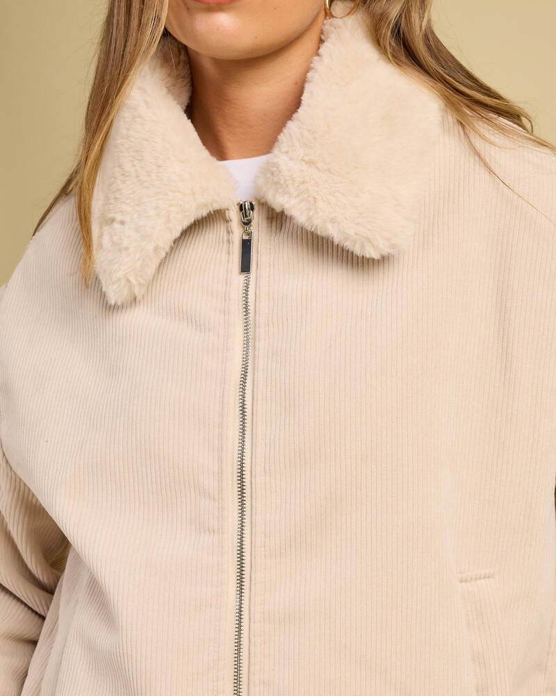 Ava And Ever Wolf Cord Jacket for Womens