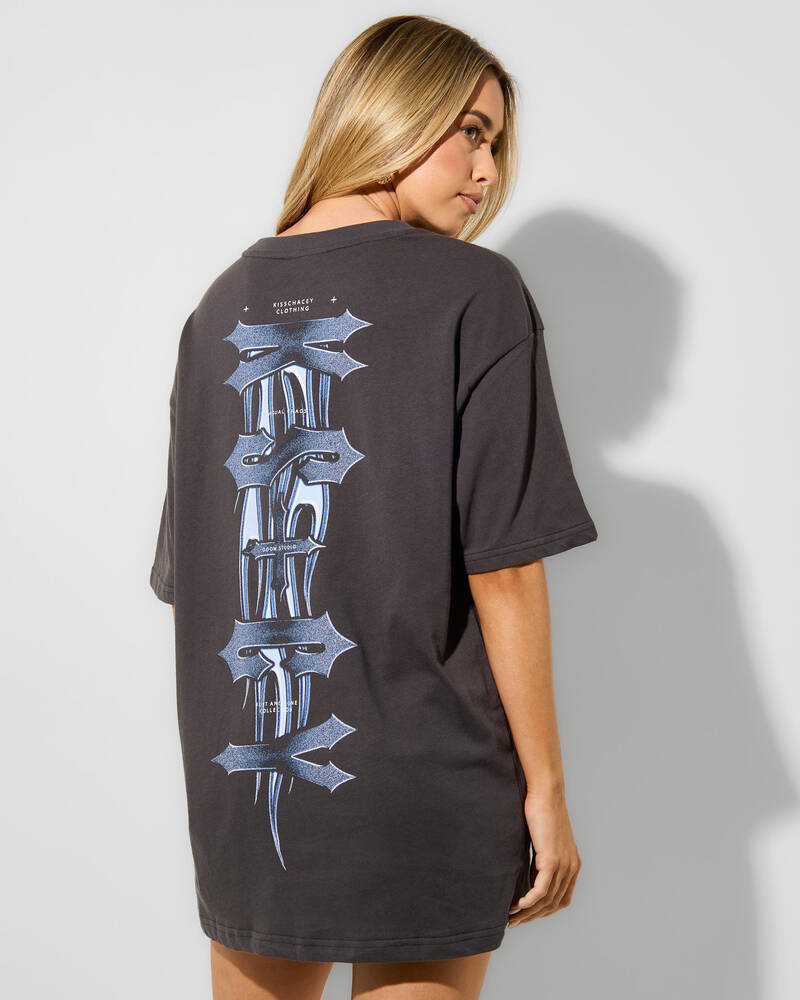 Kiss Chacey Collapse Box Fit T-Shirt for Womens