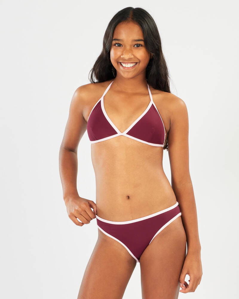 Topanga Girls' Connie Fixed Triangle Bikini Set for Womens