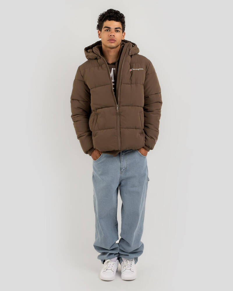 Champion Rochester Athletic Puffer Hooded Jacket for Mens