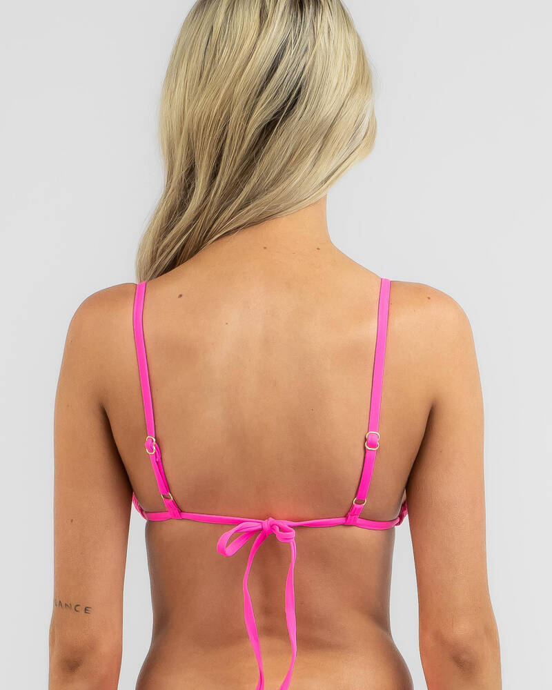 Topanga Zendaya Shirred Triangle Bikini Top for Womens