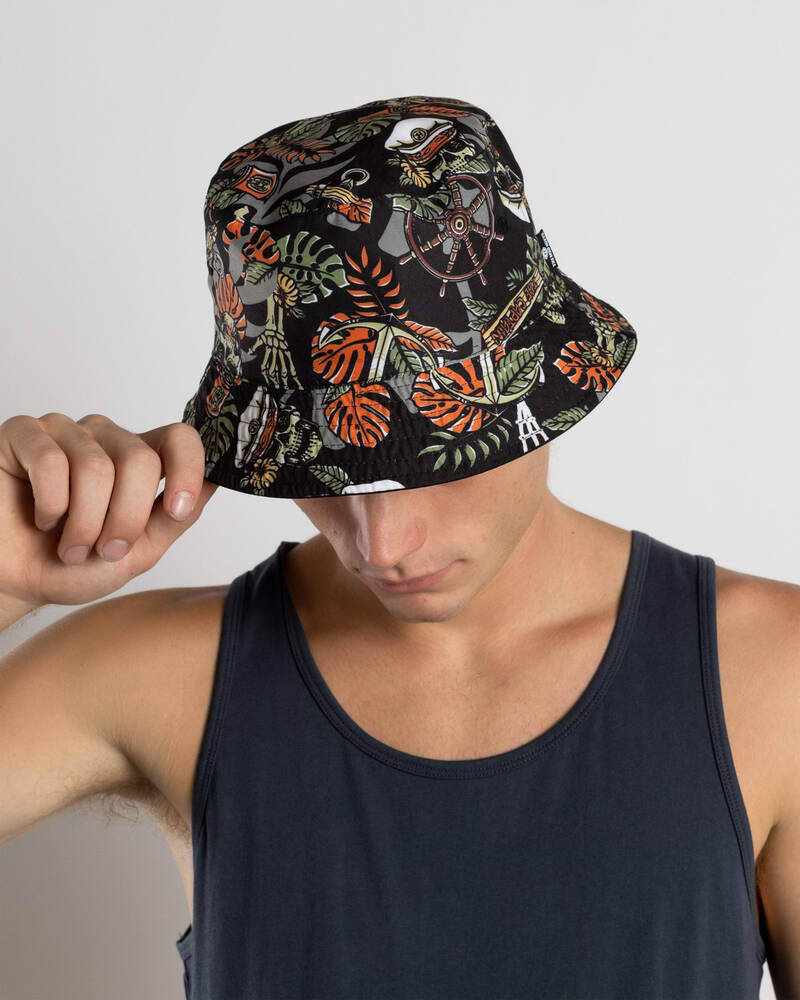 The Mad Hueys The Island Captain Reversible Bucket Hat for Mens