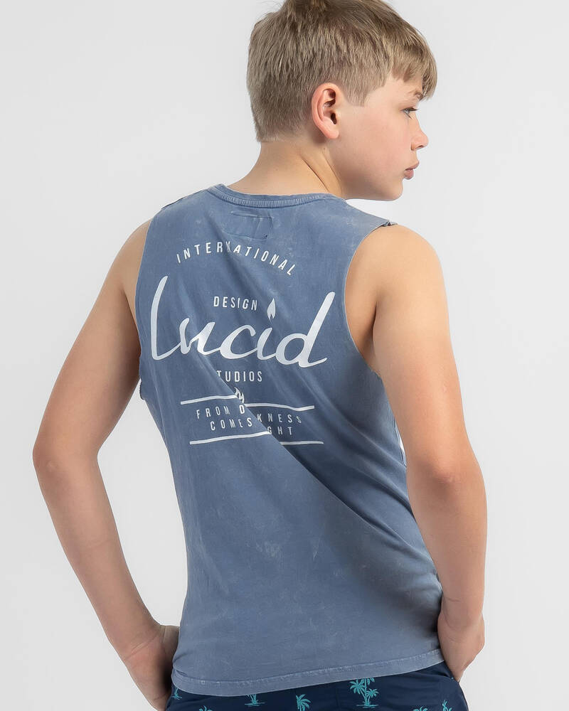 Lucid Boys' Cleave Muscle Tank for Mens