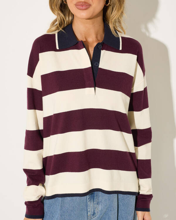 Ava And Ever Tashi Polo Knit Jumper for Womens