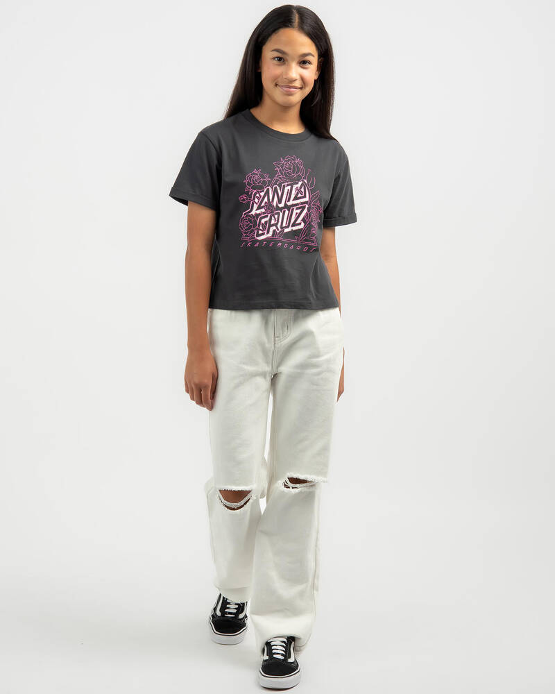 Santa Cruz Girls' Botanic Not A Dot Front T-Shirt for Womens