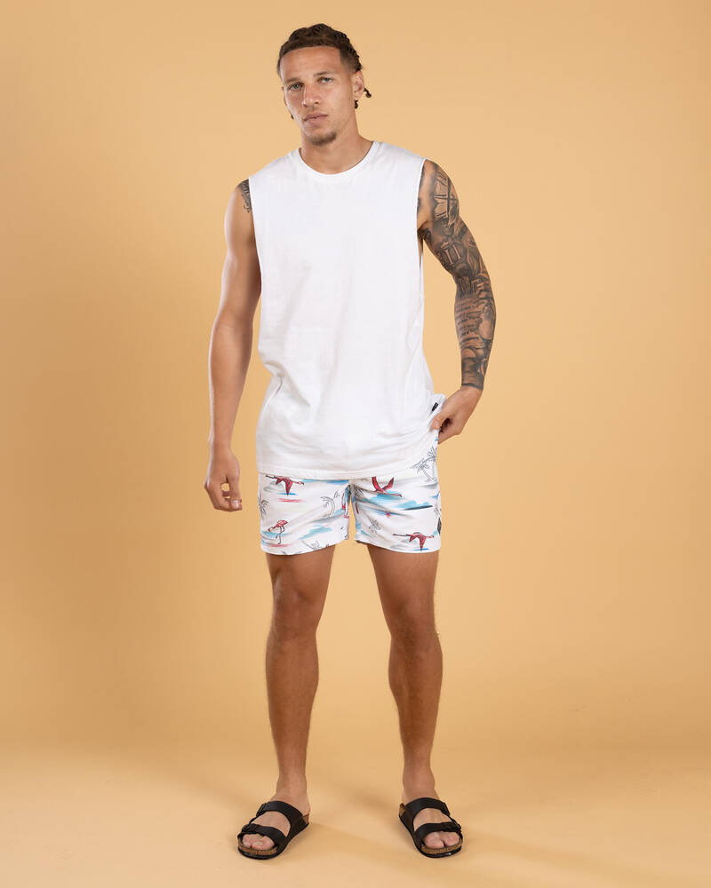 Skylark Alcove Elastic Waist Board Shorts for Mens