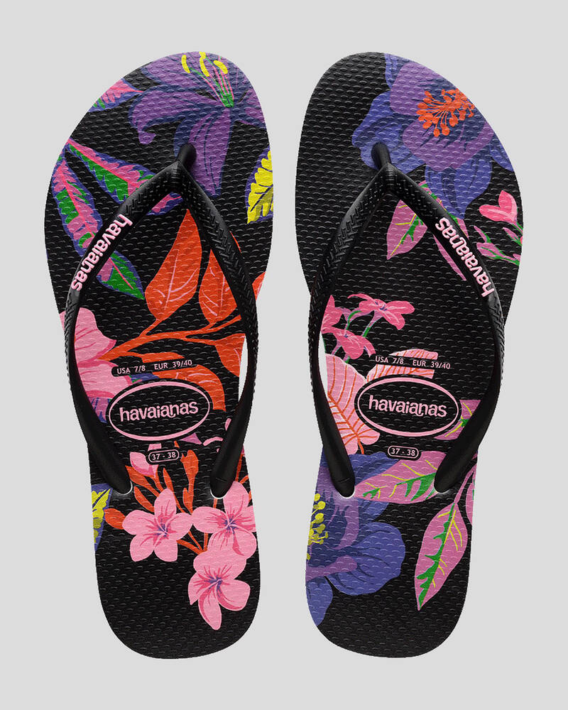 Havaianas Slim Floral Colours Thongs for Womens