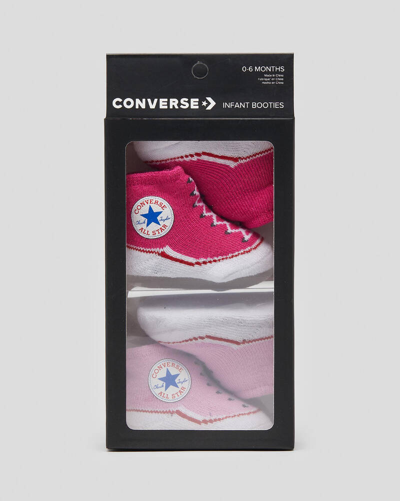 Converse Infant Chuck Taylor Booties 2 Pack for Unisex