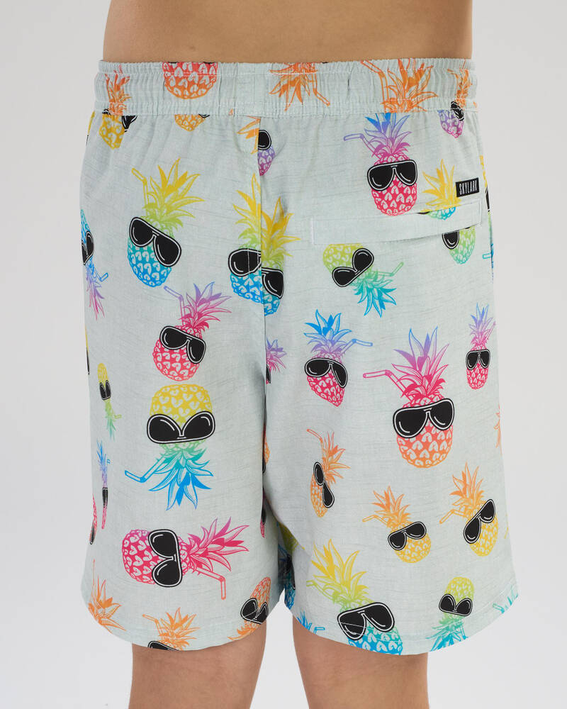 Skylark Boys' Scene Elastic Waist Shorts for Mens