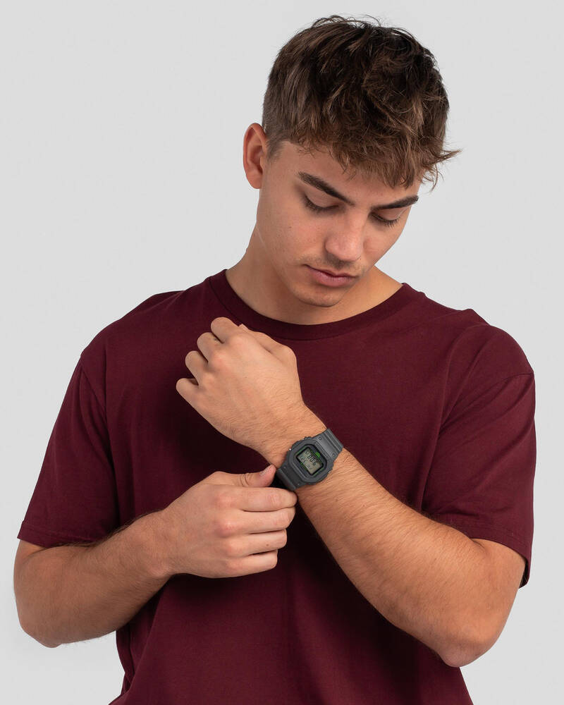 Shop GShock DW5600MNT Watch In Dark Grey/green Fast Shipping & Easy Returns City Beach