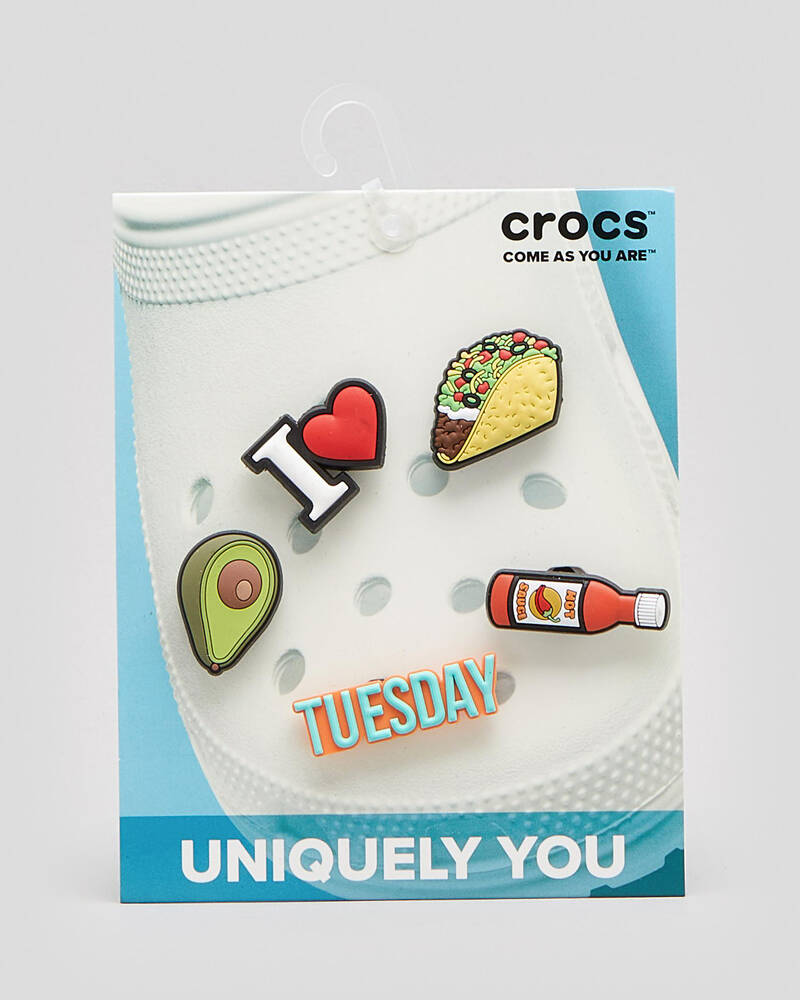 Crocs Taco Tuesday Jibbitz 5 Pack for Unisex