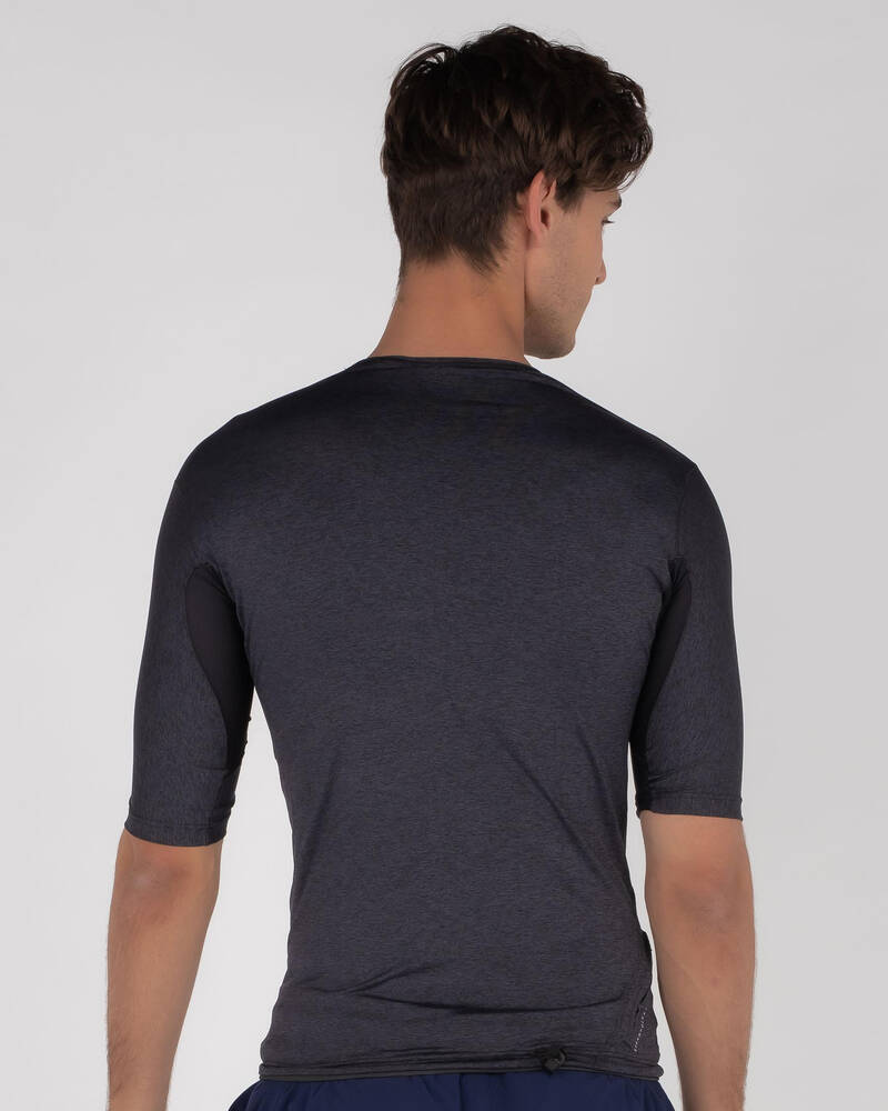 Rip Curl Tech Bomb Short Sleeve Rash Vest for Mens