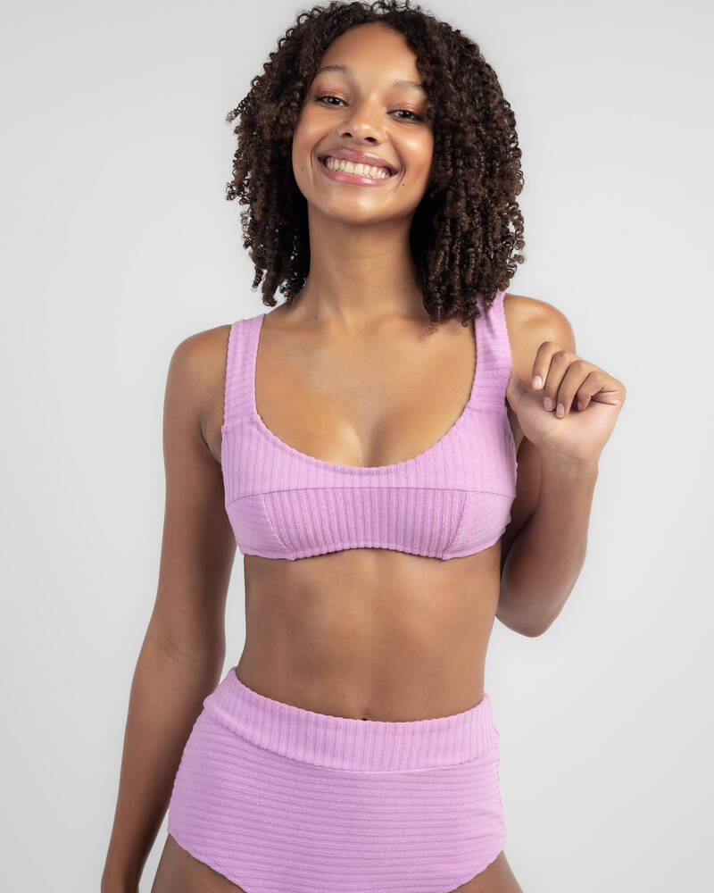 Rip Curl Sonic Bloom Terry Bralette Bikini Top for Womens