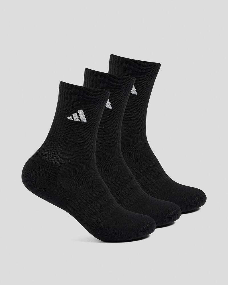 adidas Kids' Cut Crew Socks 3 Pack for Mens