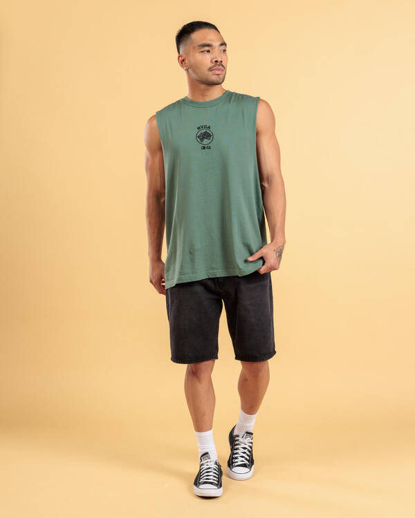 RVCA Sky Cat Muscle Tank for Mens