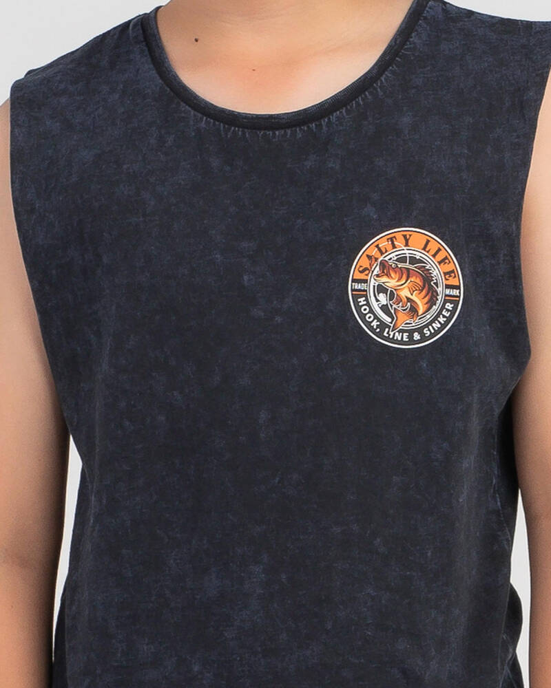 Salty Life Boys' Castaway Muscle Tank for Mens