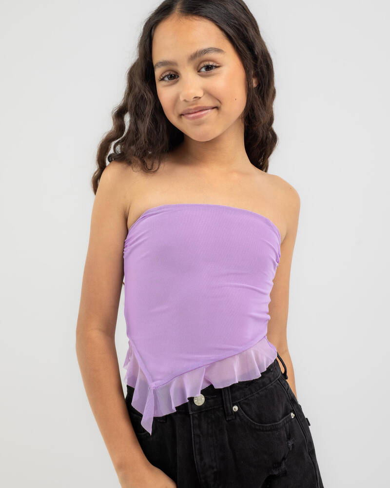 Ava And Ever Girls' Troy Mesh Tube Top for Womens