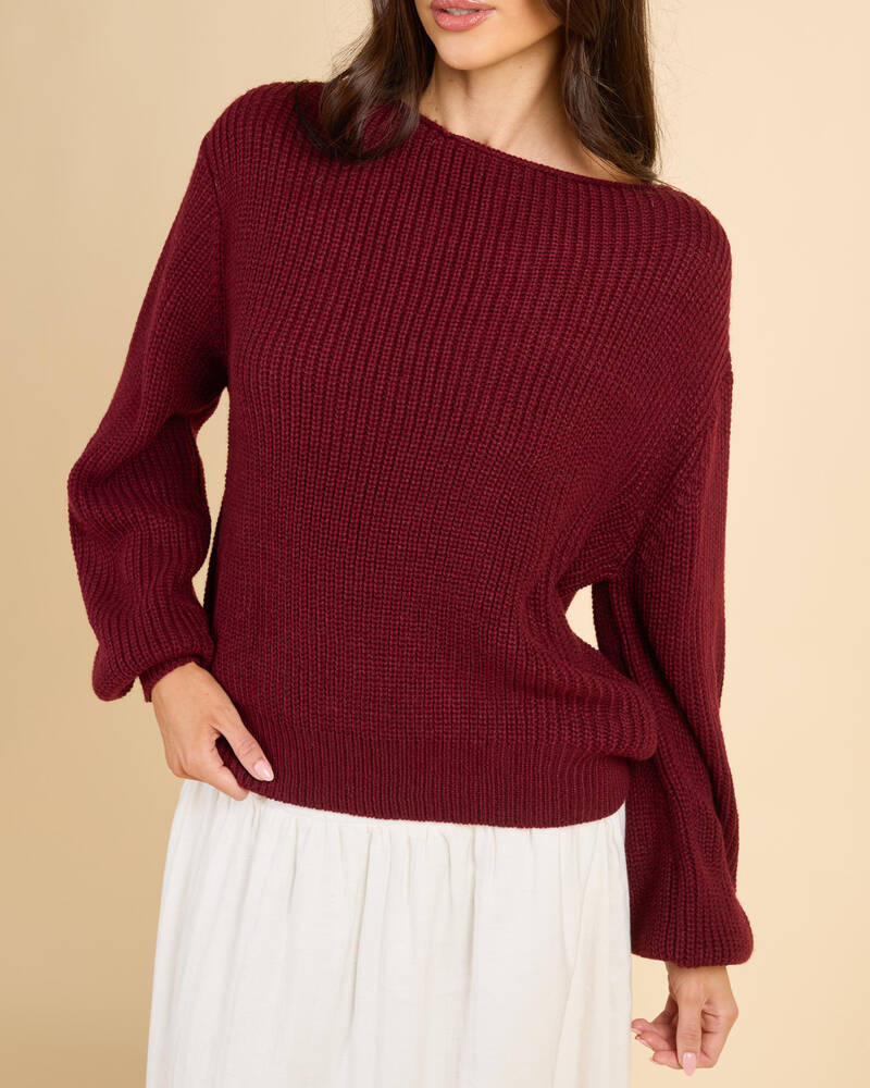 Mooloola Vortex Crew Neck Knit Jumper for Womens