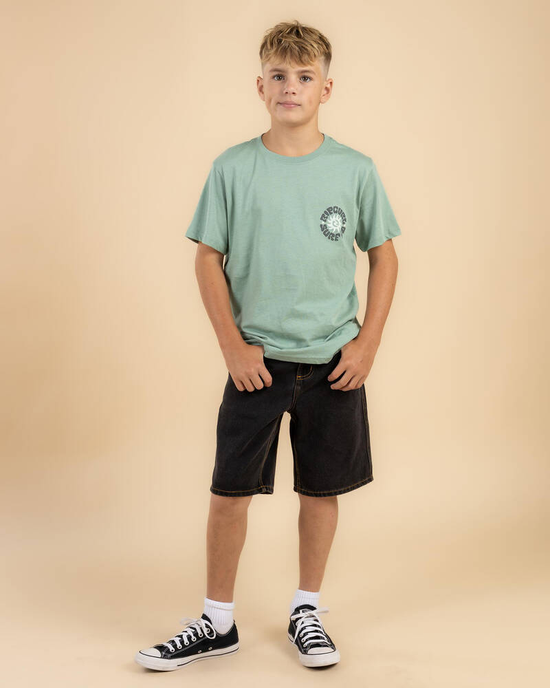 Rip Curl Boys' Hyped Up Denim Walk Shorts for Mens