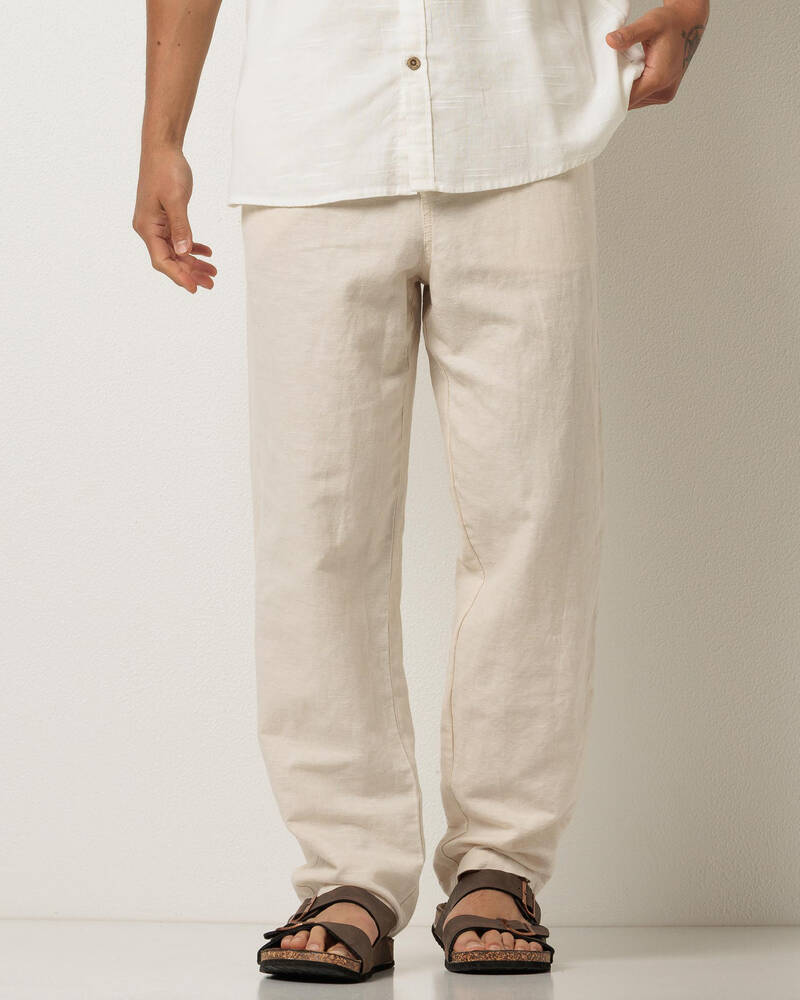Skylark Leisurely Linen Blend Pants for Mens