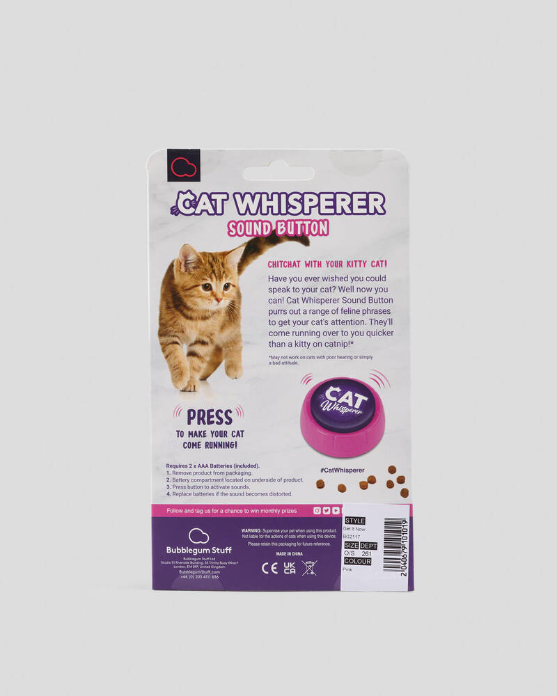 Get It Now Cat Whisperer Button for Unisex