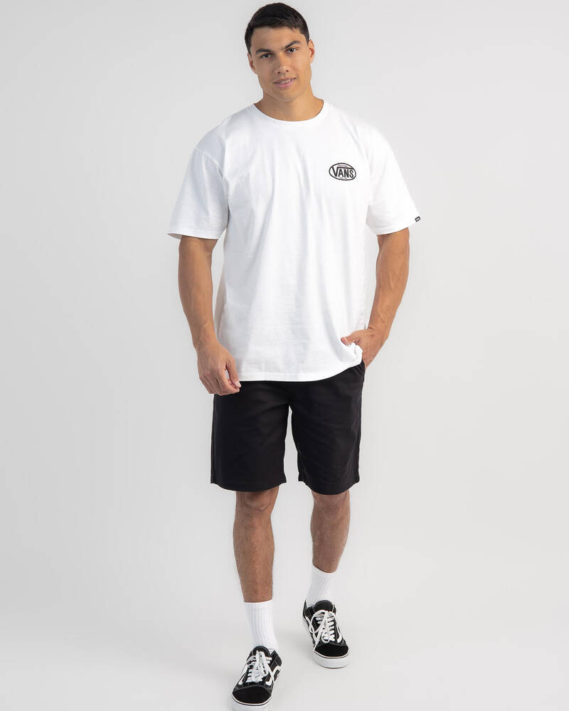 Shop Vans Authentic Relaxed Chino Shorts In Black - Fast Shipping ...