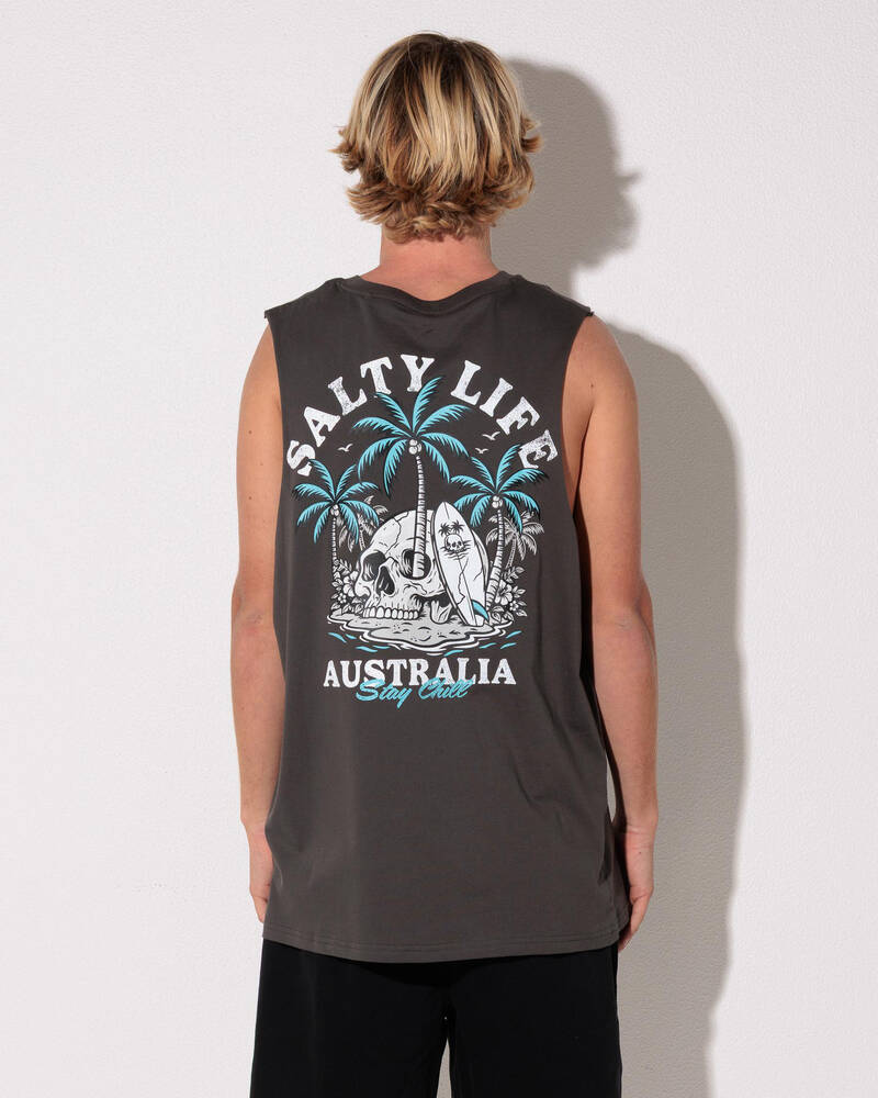 Salty Life Island Edge Muscle Tank for Mens