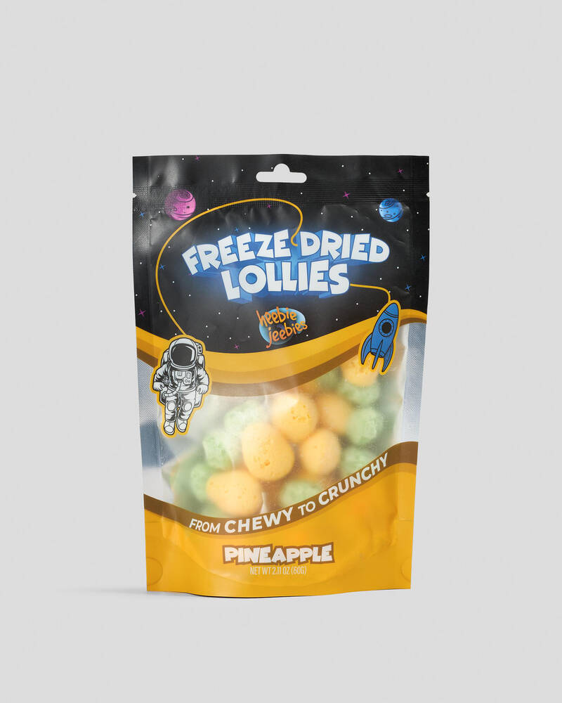 Heebie Jeebies Large Pineapple Freeze Dried Lollies for Unisex