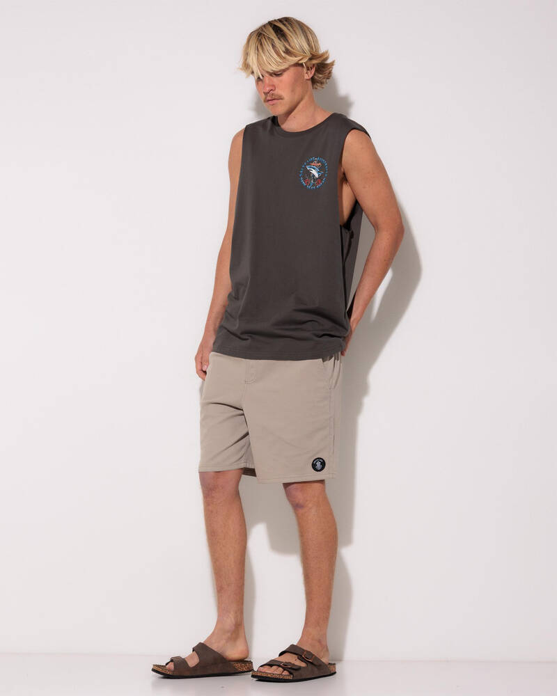 Salty Life Vision Elastic Waist Shorts for Mens