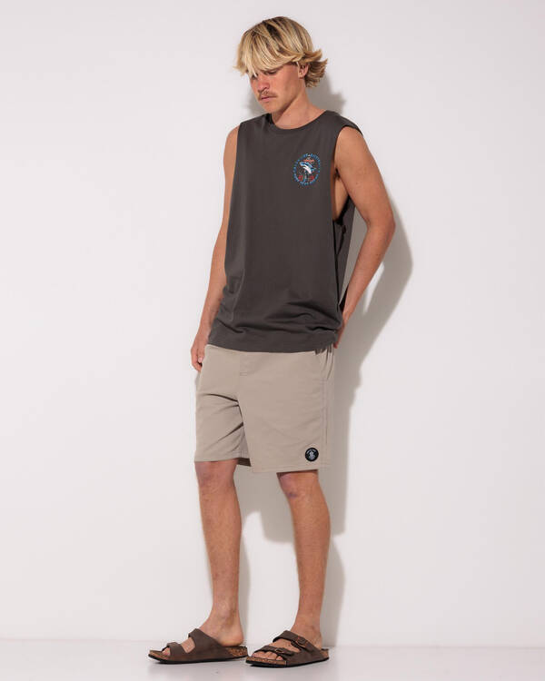 Salty Life Vision Elastic Waist Shorts for Mens