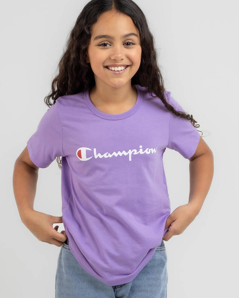 Champion Girls' Logo T-Shirt for Womens