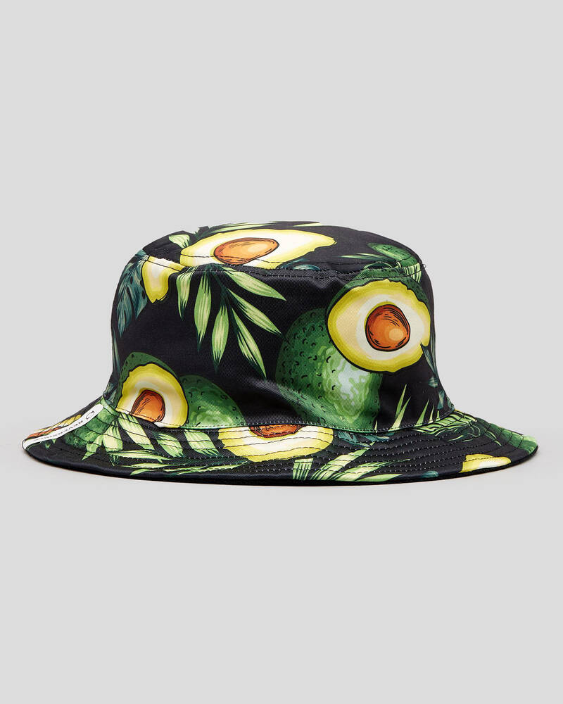Lucid Avocado Reversible Bucket Hat for Mens