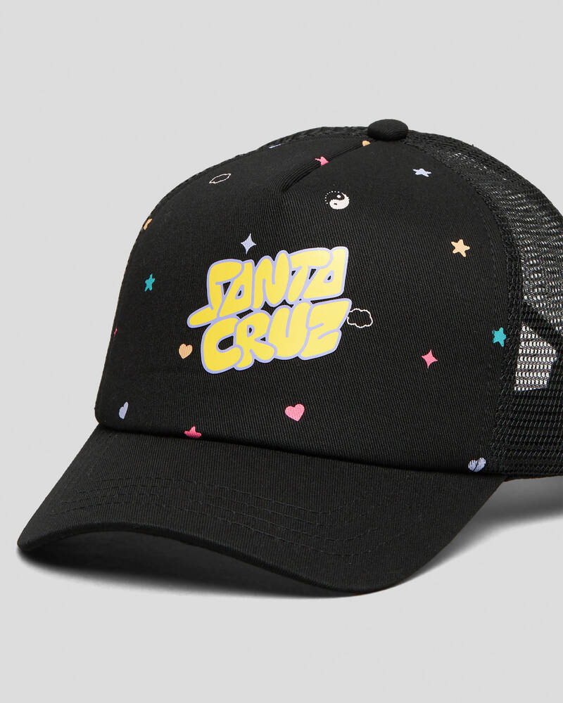 Santa Cruz Girls' Bubble Stack Trucker Cap for Womens