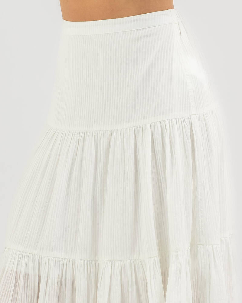 Billabong Del Sole Maxi Skirt In White - Fast Shipping & Easy Returns ...