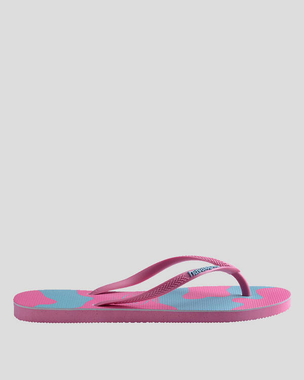 Havaianas Kids' Slim Print Moo Moo Thongs for Womens