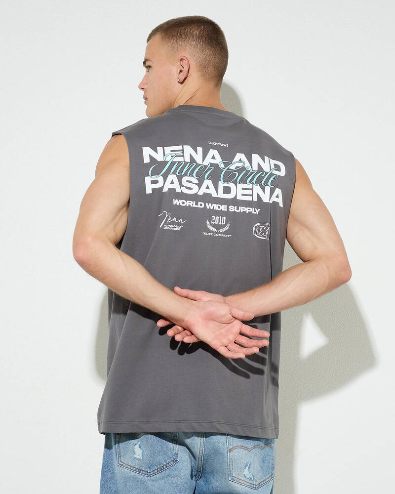 Nena & Pasadena Juniper Relaxed Muscle Tank for Mens
