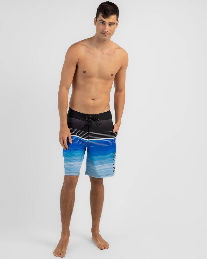 Skylark Creased Board Shorts for Mens