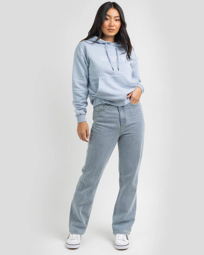 Rusty High Waisted Wide Straight Jeans for Womens