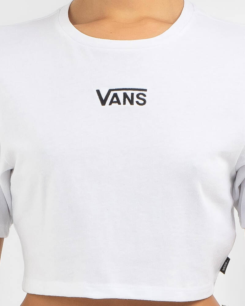 Vans Flying V Crew Crop T-Shirt for Womens