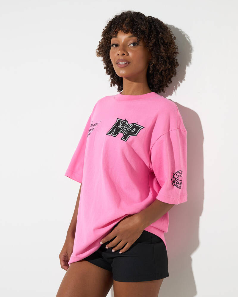 Nena & Pasadena Figures Oversized T-Shirt for Womens