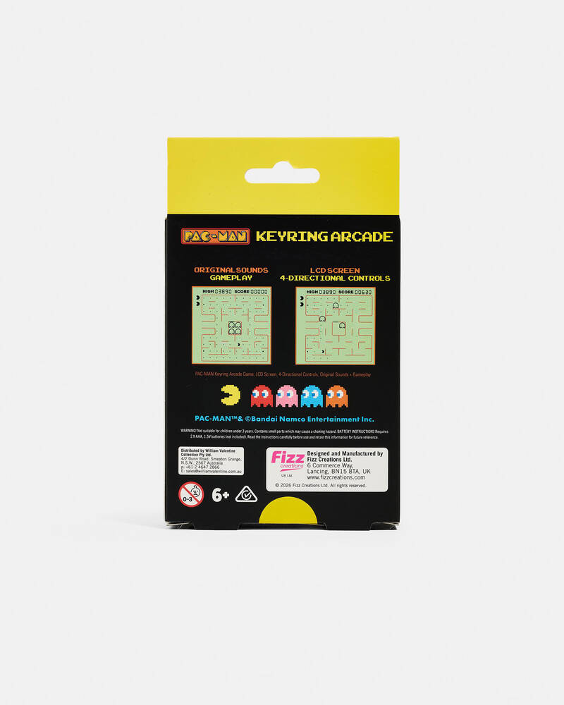 Fizz Creations PAC-MAN Keychain Game for Unisex