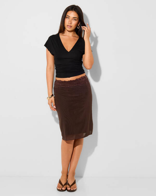 Ava And Ever Tatum Midi Skirt for Womens